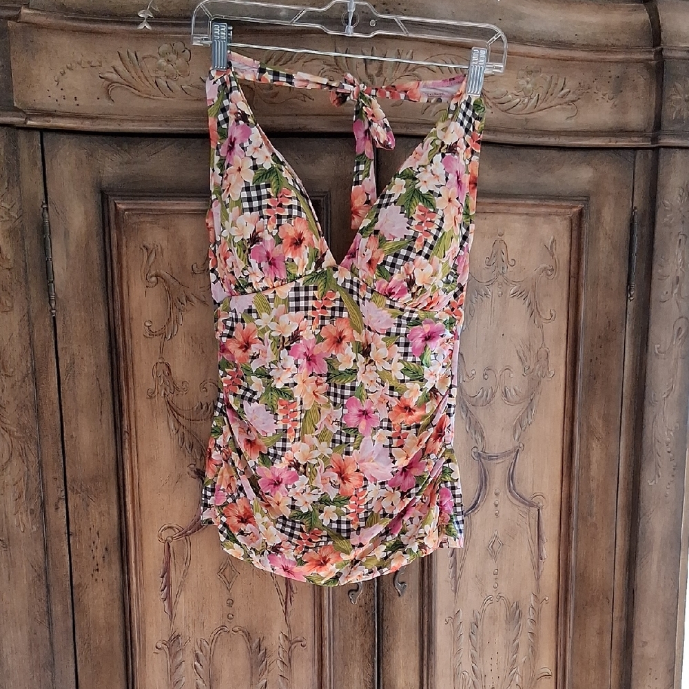 Bleu Rod Beattie Floral Tankini Top